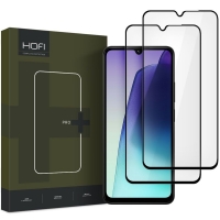 LCD apsauginis stikliukas Hofi Glass Pro+ 2-Pack Xiaomi Redmi 14C / Redmi A4 / Poco C75 juodas