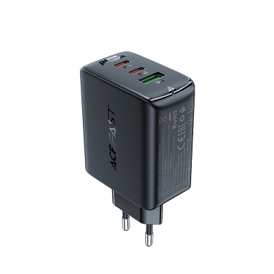 Įkroviklis Acefast A41 65W GaN 2xUSB-C / USB-A juodas