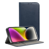 Dėklas Smart Magnetic Xiaomi Redmi 14C / Redmi A4 / Poco C75 tamsiai mėlynas