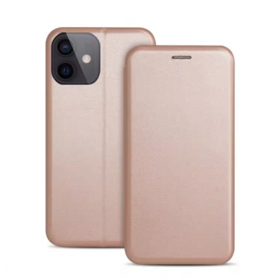Dėklas Book Elegance Huawei P30 Lite rožinis-auksinis Dėklas Book Elegance Huawei P30 Lite rožinis-auksinis