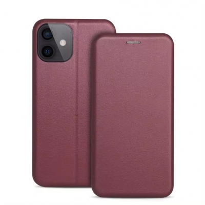 Dėklas Book Elegance Xiaomi Redmi 9 tamsiai raudonas