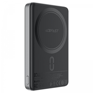 Išorinė baterija Power Bank Acefast M12-10000 PD20W Magnetic Wireless 10000mAh juoda
