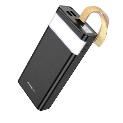 Išorinė baterija Power Bank Borofone BJ18 2xUSB 20000mAh juoda Išorinė baterija Power Bank Borofone BJ18 2xUSB 20000mAh juoda