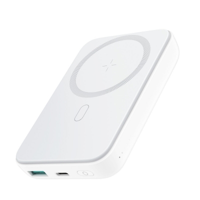Išorinė baterija Power Bank Joyroom JR-W020 20W MagSafe 10000mAh balta Išorinė baterija Power Bank Joyroom JR-W020 20W MagSafe 10000mAh balta