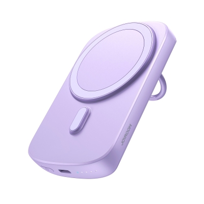 Išorinė baterija Power Bank Joyroom JR-W030 20W Magnetic Wireless 6000mAh violetinė Išorinė baterija Power Bank Joyroom JR-W030 20W Magnetic Wireless 6000mAh violetinė