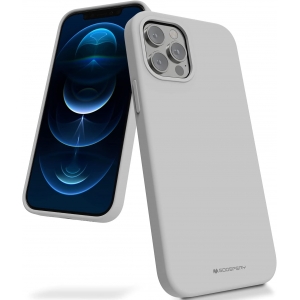 Dėklas Mercury Silicone Case Apple iPhone 12 / 12 Pro akmens spalvos
