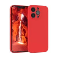 Dėklas Liquid Silicone 1.5mm Apple iPhone 16e / 17e raudonas
