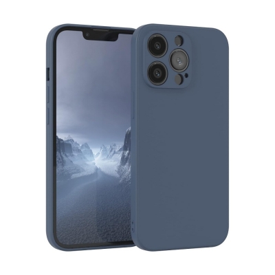 Dėklas Liquid Silicone 1.5mm Xiaomi Redmi Note 14 Pro 5G / Poco X7 tamsiai mėlynas