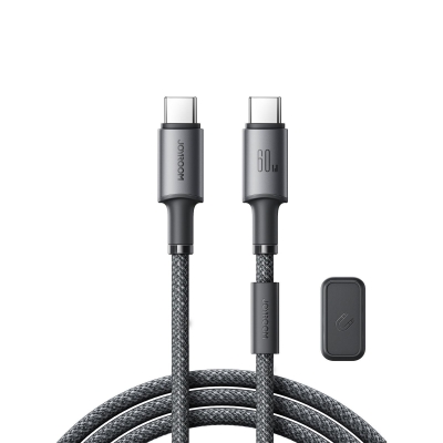 USB kabelis Joyroom SA-50 USB-C to USB-C 60W 1.2m tamsiai pilkas USB kabelis Joyroom SA-50 USB-C to USB-C 60W 1.2m tamsiai pilkas