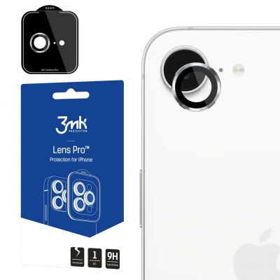 Apsauginis stikliukas kamerai 3mk Lens Pro Apple iPhone 16e sidabrinis Apsauginis stikliukas kamerai 3mk Lens Pro Apple iPhone 16e sidabrinis