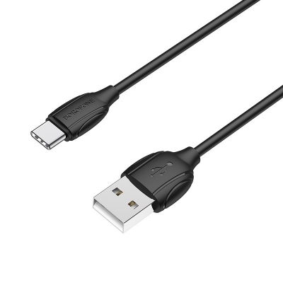 USB kabelis Borofone BX19 USB-A to USB-C 1.0m juodas USB kabelis Borofone BX19 USB-A to USB-C 1.0m juodas
