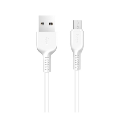 USB kabelis Hoco X20 USB-A to MicroUSB 2.0m baltas USB kabelis Hoco X20 USB-A to MicroUSB 2.0m baltas