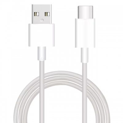 USB kabelis Xiaomi USB-A to USB-C 3A 1.0m baltas USB kabelis Xiaomi USB-A to USB-C 3A 1.0m baltas