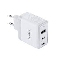 Įkroviklis DUZZONA T1 65W 2xUSB-C / USB-A baltas