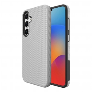 Dėklas Perfectionists Triangle Case Samsung A556 A55 5G sidabrinis