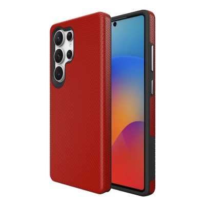 Dėklas Perfectionists Triangle Case Samsung S938 S25 Ultra raudonas