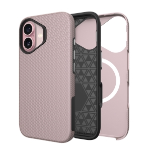 Dėklas Perfectionists Triangle Mag Case Apple iPhone 13 / 14 rožinio aukso