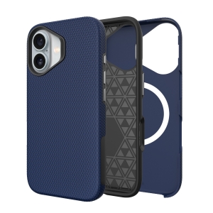 Dėklas Perfectionists Triangle Mag Case Apple iPhone 13 / 14 tamsiai mėlynas