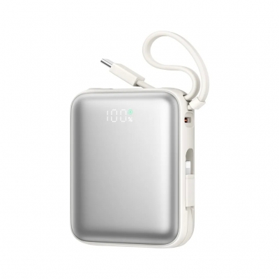 Išorinė baterija Power Bank Joyroom JR-PBF27 22.5W Mini 10000mAh balta Išorinė baterija Power Bank Joyroom JR-PBF27 22.5W Mini 10000mAh balta