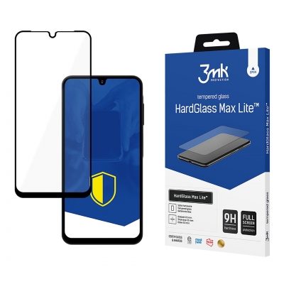 LCD apsauginis stikliukas 3mk Hard Glass Max Lite Samsung A165 A16 4G / A166 A16 5G / A266 A26 5G juodas