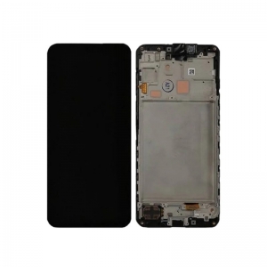 Ekranas Samsung A166 A16 5G su lietimui jautriu stikliuku ir rėmeliu originalus Black (service pack)