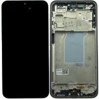 Ekranas Samsung A266 A26 5G su lietimui jautriu stikliuku ir rėmeliu originalus Black (service pack)