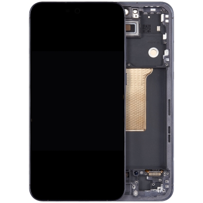 Ekranas Samsung A556 A55 5G su lietimui jautriu stikliuku ir rėmeliu Awesome Navy OLED (real size) Ekranas Samsung A556 A55 5G su lietimui jautriu stikliuku ir rėmeliu Awesome Navy OLED (real size)
