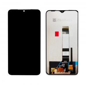 Ekranas Xiaomi Redmi 9T / Poco M3 / Redmi Note 9 4G su lietimui jautriu stikliuku juodas