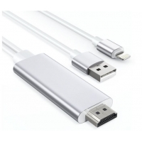 USB kabelis Choetech lightning to HDMI baltas 1.8M