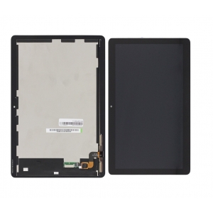 Ekranas Huawei MediaPad T3 10 (AGS-W09 / AGS-L09) su lietimui jautriu stikliuku su rėmeliu juodas originalus (service pack)
