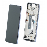 Ekranas Xiaomi Mi 10T Lite 5G su lietimui jautriu stikliuku ir rėmeliu Pearl Grey / Tarnish originalus (service pack)