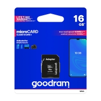 Atminties korta GOODRAM MicroSD 16GB (class10 UHS-I) + SD Adapteris