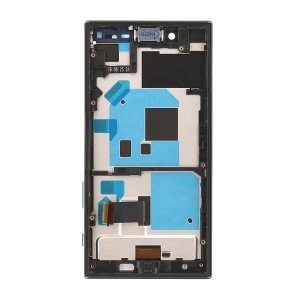 Ekranas Sony F5323 Xperia X Compact su lietimui jautriu stikliuku ir rėmeliu Black originalus (used Grade C)