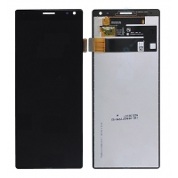 Ekranas Sony Xperia 10 / Xperia XA3 su lietimui jautriu stikliuku Black originalus (used Grade A)