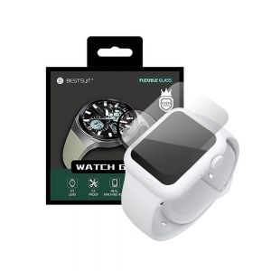 LCD apsauginis stikliukas Bestsuit Flexible Hybrid Glass 5D Apple Watch 4 / 5 / SE 40mm