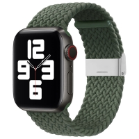 Apyrankė Braided Fabric Strap Apple Watch 38mm-40mm žalias