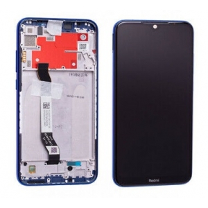 Ekranas Xiaomi Redmi Note 8T su lietimui jautriu stikliuku su rėmeliu Blue originalus (service pack)