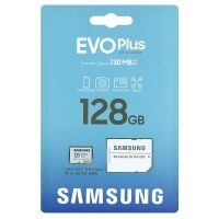 Atminties korta SAMSUNG EVO PLUS MicroSD 128GB (class10 UHS-III 130MB / s) + SD Adapteris