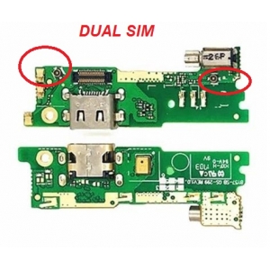 Lanksčioji jungtis Sony G3112 Xperia XA1 DUAL SIM su įkrovimo kontaktu ir mikrofonu HQ