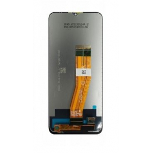 Ekranas Samsung A037G A03s 2021 (big size Europe vers.) su lietimui jautriu stikliuku juodas originalus (service pack)