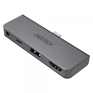 USB-C šakotuvas Choetech (HUB-M13) (USB, HDMI, USB-C, 3.5mm) juodas