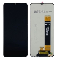 Ekranas Samsung A137 A13 2022 / M336 M33 5G su lietimui jautriu stikliuku Black originalus