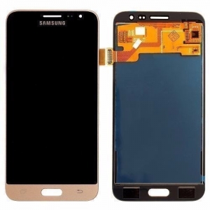 Ekranas Samsung J320F J3 2016 su lietimui jautriu stikliuku Gold originalus (service pack)