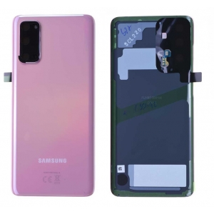 Galinis dangtelis Samsung G980 / G981 S20 Cloud Pink originalus (used Grade B)
