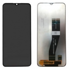 Ekranas Samsung A025G A02s 2020 su lietimui jautriu stikliuku Black originalus