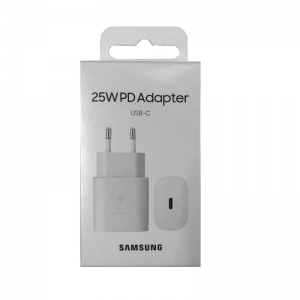 Įkroviklis originalus Samsung Super Fast Charging (Type-C) EP-TA800NWE (25W) baltas su įpakavimu