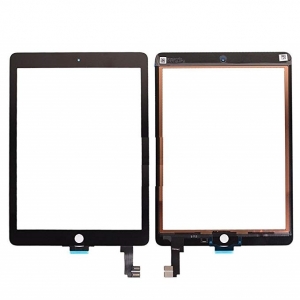 Lietimui jautrus stikliukas iPad Air 2 juodas HQ