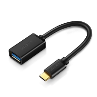 Adapteris UGREEN (30701) iš Type-C į USB (OTG) juodas