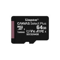 Atminties korta Kingston Canvas Select Plus MicroSD 64GB (class10 UHS-I 100MB / S)