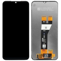 Ekranas Samsung A146 A14 5G 2023 su lietimui jautriu stikliuku Black originalus